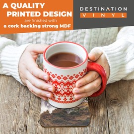 Great Coasters (Set of 2) Square/Glossy Quality Coasters/Tabletop Protection for Any Table Type - Jacobite Steam Train Glenfinnan Viaduct #16235