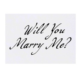 'Will You Marry Me?' Temporary Tattoo - Water Resistant, Skin-Safe, Non-Toxic Transfer (TO00083885)