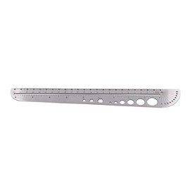 Tbest Regla de Acero Stainl 50 Cm, Regla de Acero Stainl Multifuncional SD SD Gran de Oficina Grande con Herramienta de Cuero de Costura SC