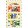 I Love Aus Money Notes Fridge Magnet Set