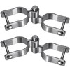 Insaga 2 Pack 2-3/8'' Chain Link Fence Gate Post Hinge,