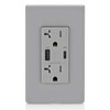 Leviton T5834-G 60W (20V@2.5A+ 5V@2A) USB Dual Type A/Type-C Power