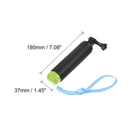 uxcell Waterproof Floating Hand Grip for Action Cameras, Water Sports Camera, with Adjustable Wrist Strap, Green & Black