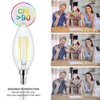 Honesorn Candelabra LED Bulb, E12 Small Light Bulbs 5000K Daylight