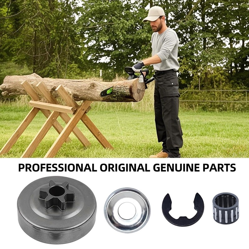 3/8 Inch 6 Teeth Sprocket Replacement Kit for Chainsaws MS170,