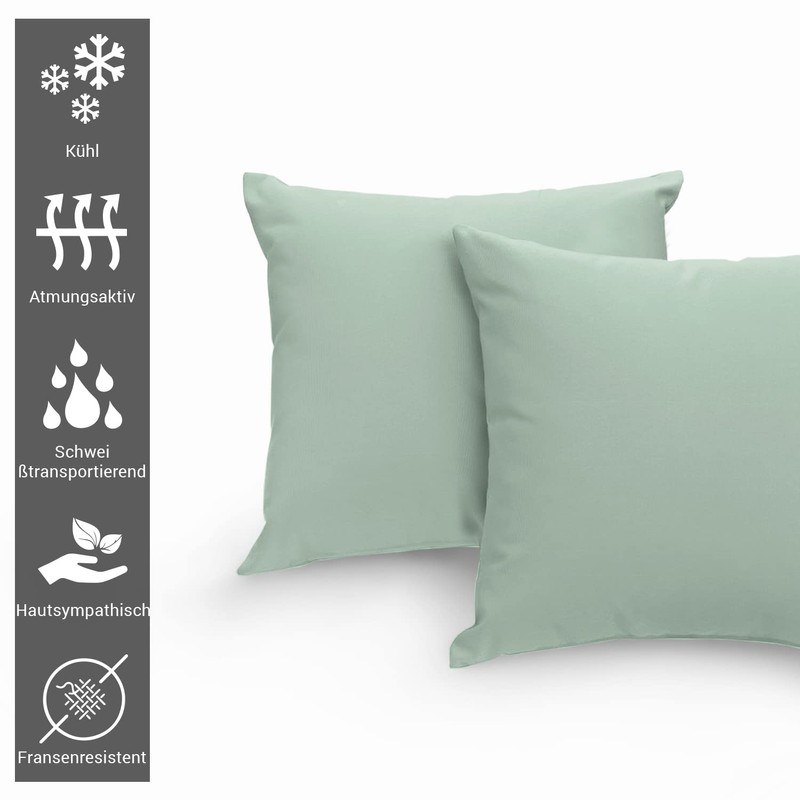 Pizuna Luxury Soft Satin Pillowcases, Pack of 2, 80 x