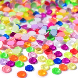 Blinginbox Flatback Rhinestones Round Gems, 1440pcs Luminous Series Glass Stones Neon Gems Non Hotfix Crystal Rhinestones for Nail Charms Crafts Clothes Tumblers,Mixing Colors Neon,SS20.