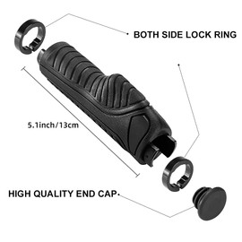 ROCKBROS Bicycle Grips Ergonomic Handlebar Grips Non-Slip Bicycle Grips MTB Rubber Lock-on Design