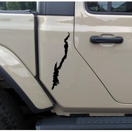 Minglewood Trading Lake George Outline Vinyl Decal - New York Adirondack - Die Cut Sticker