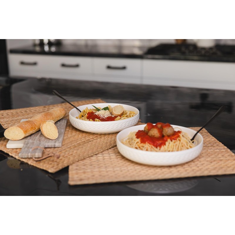 Annovero Pasta Bowls Set of 4 | Kitchen Dishes |