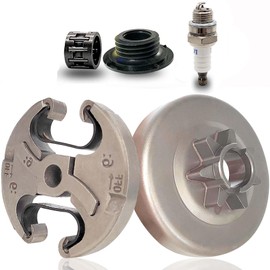 Sprocket 7T Clutch Drum Bearing Kit for Husqvarna 455 460 Rancher Jonsered CS2255 Chain Saw Re 537291702 537110503