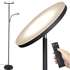 marctronic Floor Lamp, Upgraded 42W 4000LM Super Bright LED Floor Lamp for Living Room Bedroom, Dimmable Standing Reading Floor Lamps with Remote & Touch Control