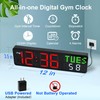 Home Gym Timer, 12'' Interval Workout Clock with Seconds |