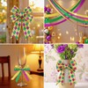 6 Rolls Mardi Gras Ribbon, 2 Inch x 5 Yards,