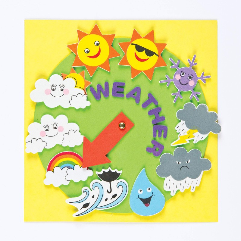 Baker Ross EV3082 Weather Foam Stickers (Pack of 96)