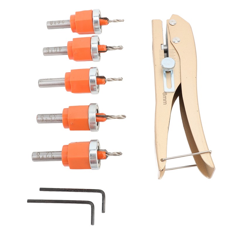 6PCS Set Countersink Drill Bit Set Multifunctional Adjustable Tapered Drill