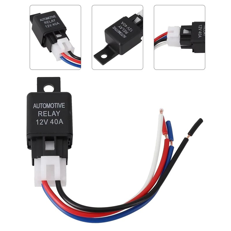 Car Relay, 12 V, 4 Pole Relay, Set, Air Conditioner,
