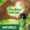 NATURELO Vegan Iron Supplement with Vitamin C and Organic Whole