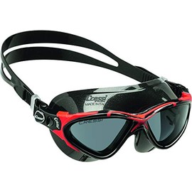 Cressi Planet, black-black/red, tinted lens