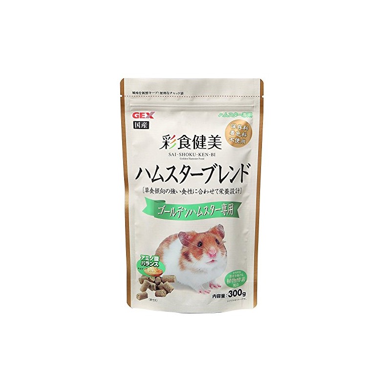 GEX Gex Saishokken Hamster Blend for Golden Hamsters, 300g