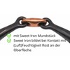 Amesbichler Reitsport Sweet Iron Snaffle Bit Copper Mouthpiece Snaffel Bit