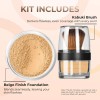 Sweet Face Minerals KABUKI JAR BRUSH & FOUNDATION Kit Mineral