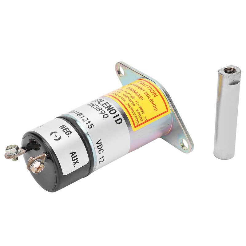 Fuel Shut Off Solenoid Valve DC12V Excavator Stop Oil Electric