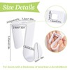 UFURMATE Over Cabinet Door Hooks, 8Pcs Plastic Over Door Single