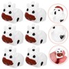 Mipcase 35pcs Miniature Cow Figurines Animal Models for Moss Landscape
