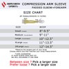 HOPEFORTH 2PCS Padded Elbow Forearm Sleeves Compression Arm Protective Support