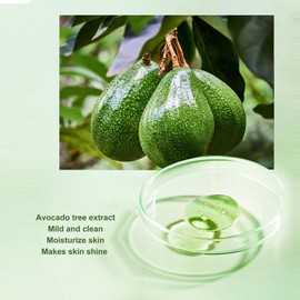 ZJchao 1Pcs Bálsamo Limpiador de Fusión de Maquillaje, Bálsamo Limpiador de Aguacate Refrescante Limpieza Profunda Cuidado de Piel, Limpiador Facial, Crema Removedora de Maquillaje