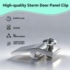 25-Pack Storm Door Panel Clips, with Screws 5/16" Offset Storm