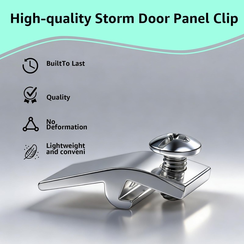 25-Pack Storm Door Panel Clips, with Screws 5/16" Offset Storm