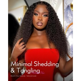 Arabella 6x6 Ready to Go Glueless Wigs Human Hair 230% Density Lace Front Wigs Human Hair 100% Special Curl Wave Wigs Pre Cut Lace Pre Bleached Wig Human hair (18inch, 6X6 Special Curl Wave Wig)