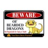 Beware Of Bearded Dragons Sign For Bearded Dragon Tank Cage