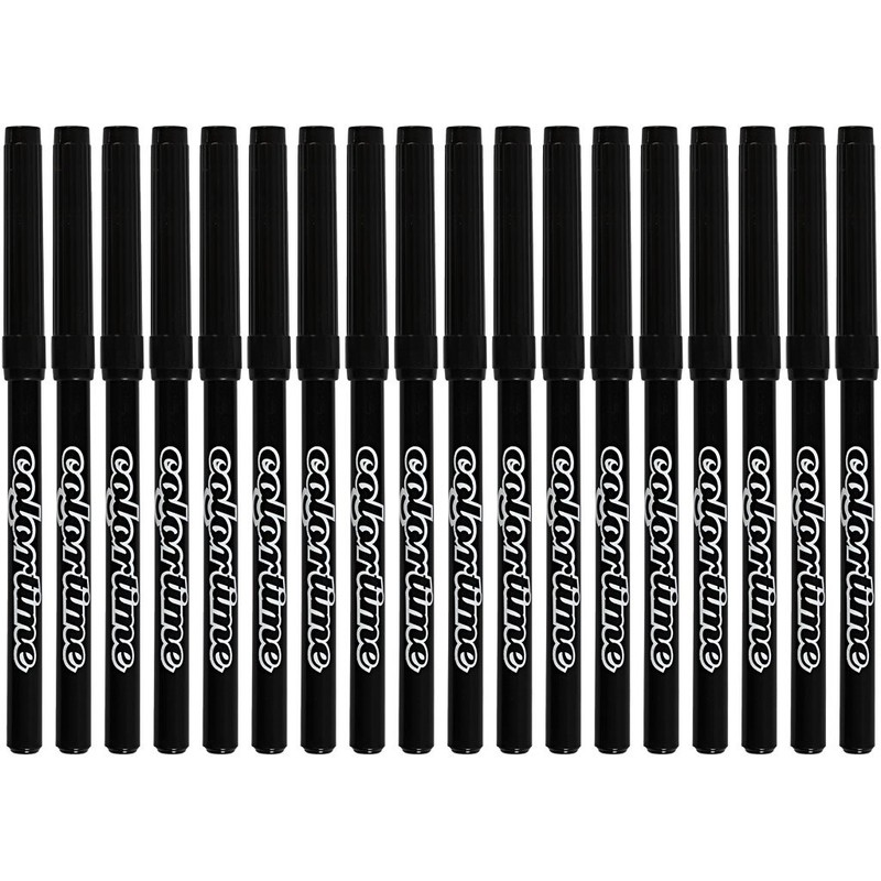 Colortime 18-Piece Marker, Black