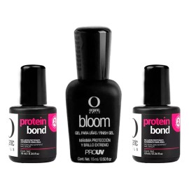 Kit Dos Protein Bond + Bloom Decoracion Uñas Organic Nails