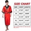 Bon amixyl Mens Silk Kimono Robe Reversible Silk Bathrobes Chinese