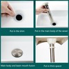 Bathroom Basin Sink Drain Brass Stainless Steel Pop Up Draining