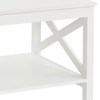 ClosetMaid 3930 X-Frame Design Coffee Table with Shelf, White Wood
