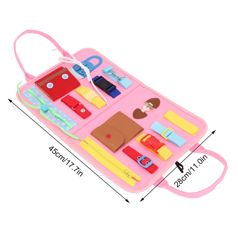Educational Activity Developing Sensory Board Kids Dress Learning Board Toy
