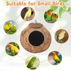 Apatal Coconut Bird Nest for Cage Natural Coconut Shell Birds