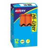 AVERY Hi-LITER, Desk Style Highlighter, Chisel Tip, Fluorescent Orange, Box