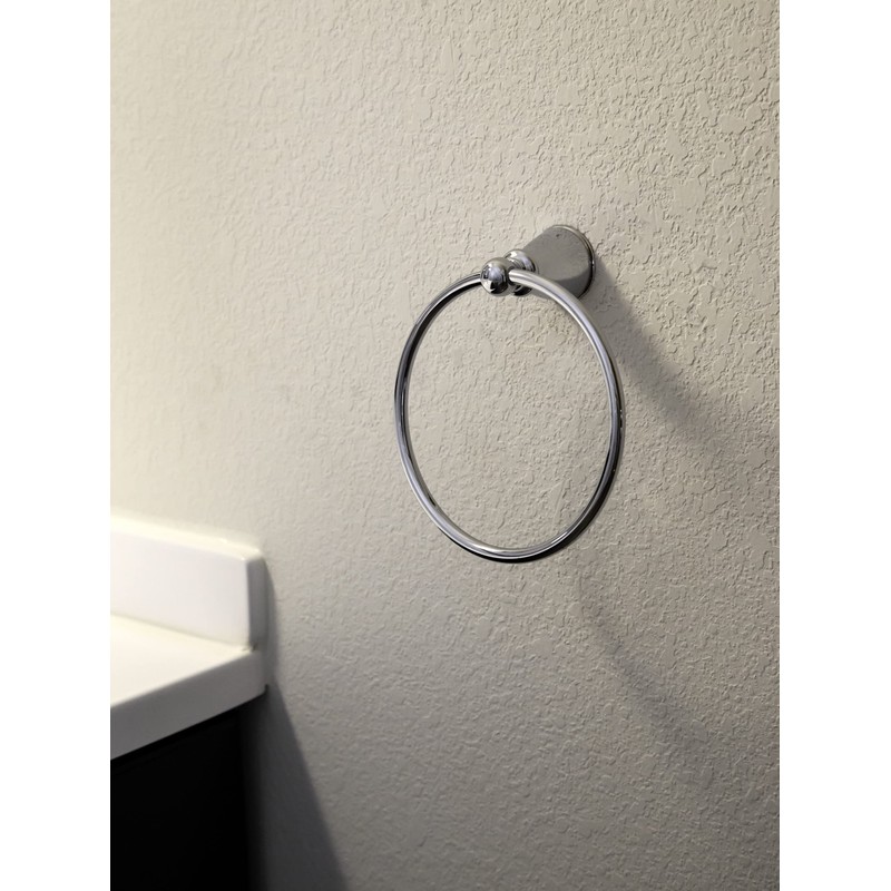 Design House 558205 Kassel Towel Ring, Polished Chrome