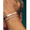 CASSIECA 2 x Men's Stainless Steel Bracelet Men's Bracelet Men's