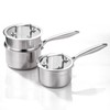 DELARLO Sauce Pan Sets, Compatible with All Cooktops 600℉, Full