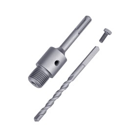 160mm / 6.3 inch SDS Plus Shank Connecting Rod with a Pilot Drill Bit for Concrete Cement Hole Saw (Rod: 160mm SDS Plus)