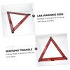 FUNOMOCYA 2pcs Auto Folding Safety Warning Sign Kit Compact Reflective
