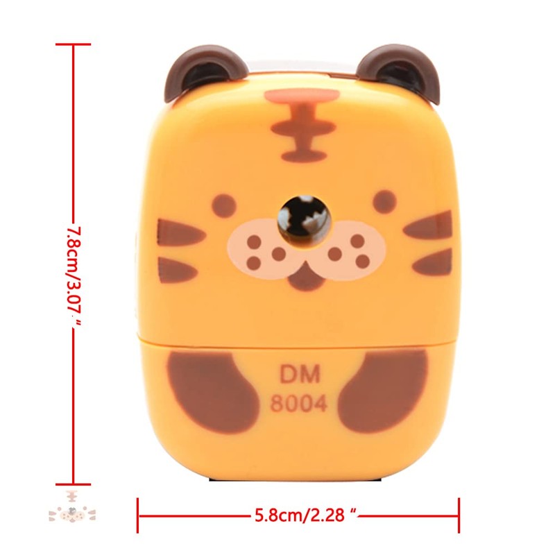 Pencil Sharpener Cute Metal Desktop Pencil Sharpener with Handle, Cartoon
