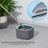 Square Spin Mop and Bucket Replacement Microfiber Mop Pads Refill